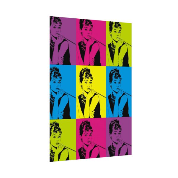 Audrey Hepburn Pop Art Poster