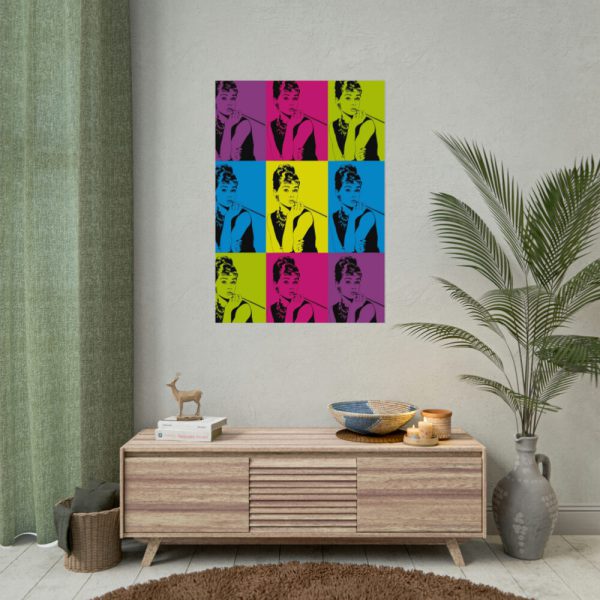 Audrey Hepburn Pop Art Poster