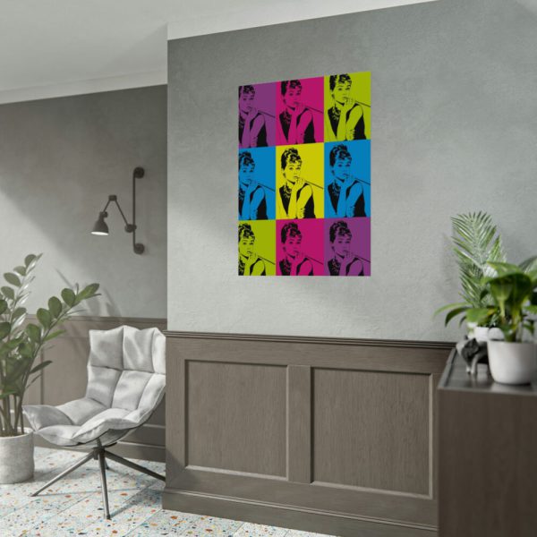 Audrey Hepburn Pop Art Poster
