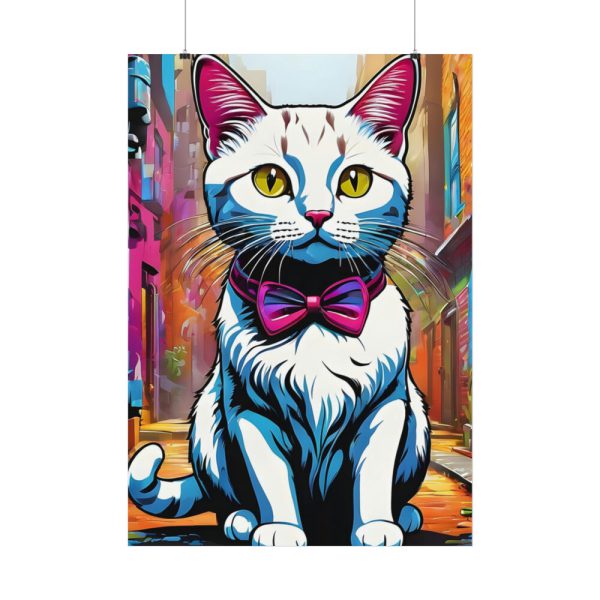 Cat Pop Art Illustration Graffiti I Poster