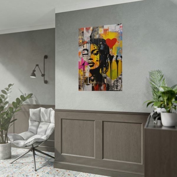 92410-164.jpg Valentine Graffiti Grunge Art Print Poster