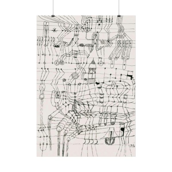 92410-221.jpg Drawing Knotted in the Manner of a Net (1920) by Paul Klee Poster