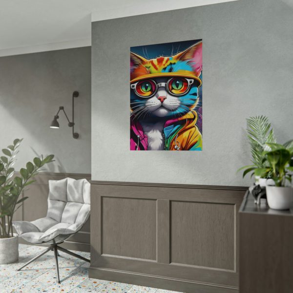 92410-244.jpg Cat Pop Art Illustration Graffiti II Poster