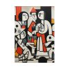 Abstract Crowd Contemporary Art Poster