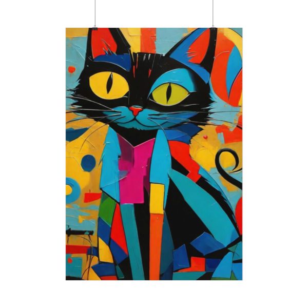 92410-366.jpg Cat Abstract Pop Art Print Poster