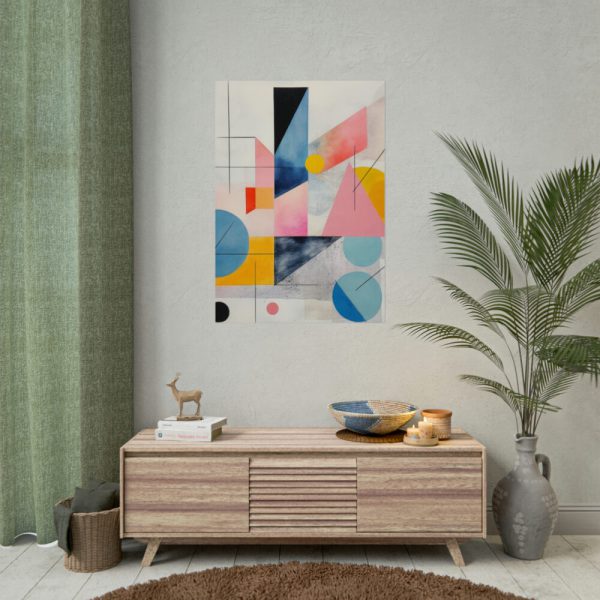 Boho Geometric Art Poster