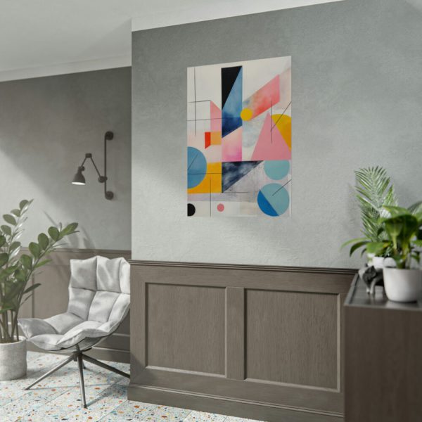 Boho Geometric Art Poster