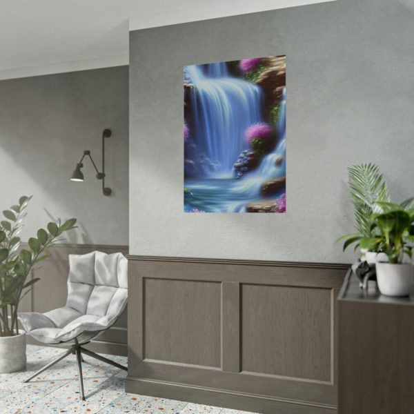 92410-39.jpg Waterfall in Blur Flow Style Poster
