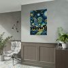 92410-4.jpg Whimsical and Vibrant Nighttime Landscape Poster