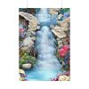 92410-41.jpg Waterfall With Rocks and Flowers Poster