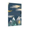 92410-412.jpg Mountains With a Silhouette Wolf Boho Style Poster
