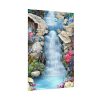 92410-42.jpg Waterfall With Rocks and Flowers Poster