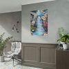 92410-44.jpg Waterfall With Rocks and Flowers Poster