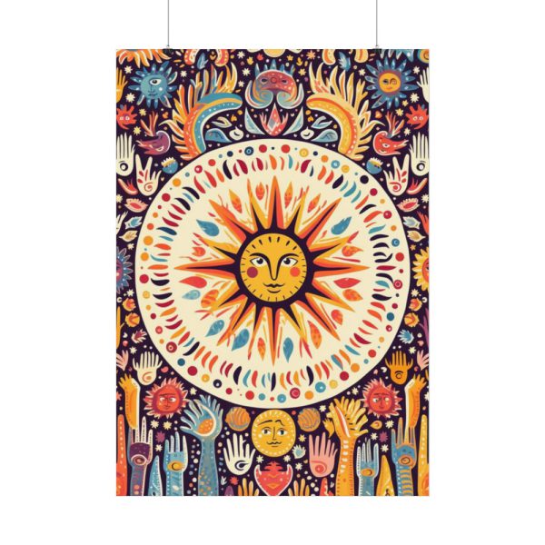 92410-446.jpg Hippie Boho Retro Sun Poster