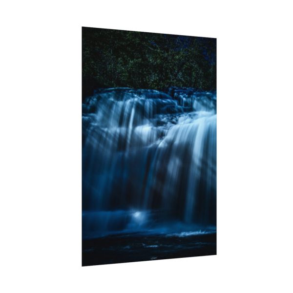 92410-52.jpg Waterfall at Night Poster