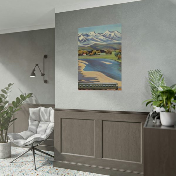 Crazy Mountain and Yellowstone River Poster