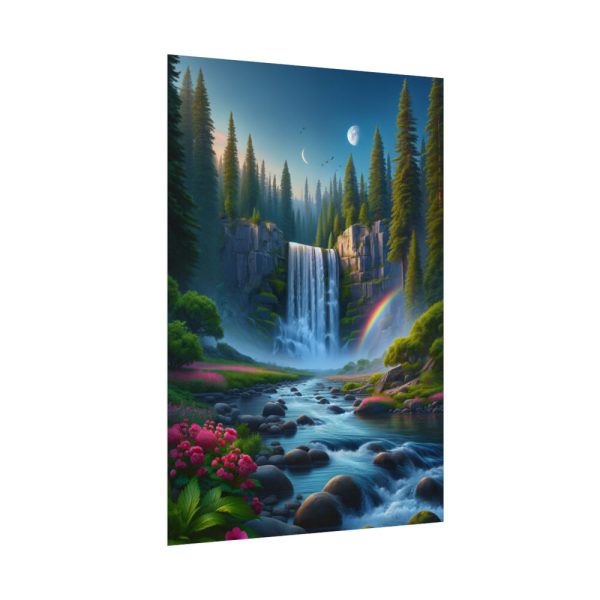 92410-97.jpg Waterfall in Woods Poster