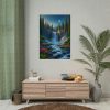 92410-98.jpg Waterfall in Woods Poster