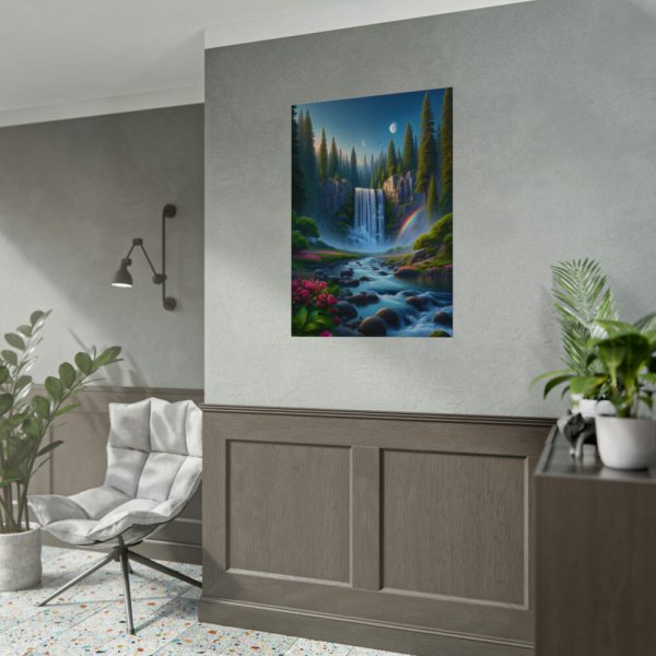 92410-99.jpg Waterfall in Woods Poster