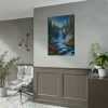 92411-104.jpg Waterfall in Woods Poster