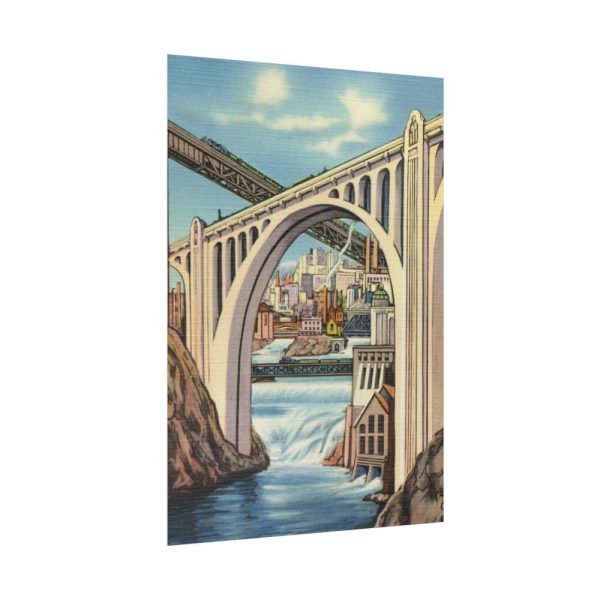Spokane, Washington and Falls Poster