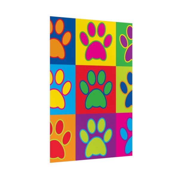 92411-142.jpg Paw Prints Pop Art Poster