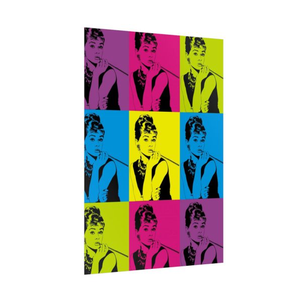 Audrey Hepburn Pop Art Poster