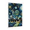 92411-2.jpg Whimsical and Vibrant Nighttime Landscape Poster