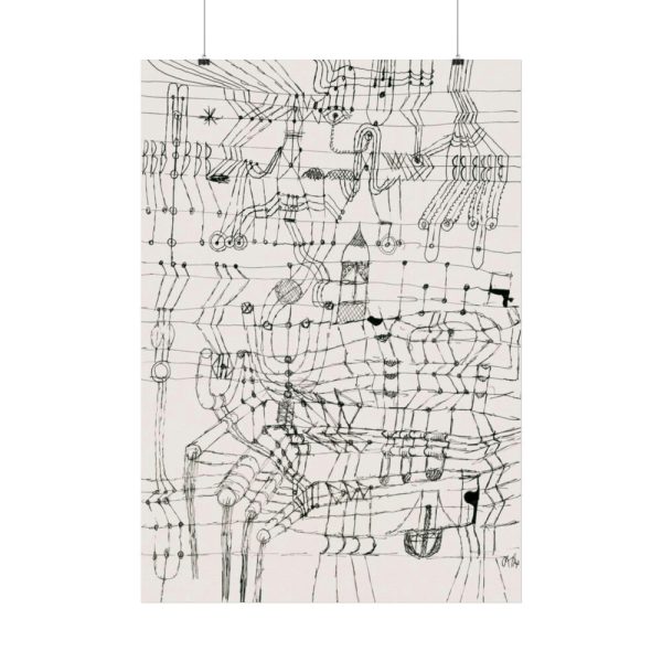 92411-226.jpg Drawing Knotted in the Manner of a Net (1920) by Paul Klee Poster