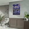 Waterfall, Mountains, Clouds, River, Plants Poster