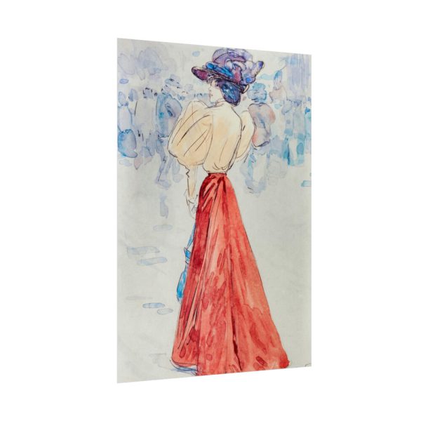 92411-295.jpg Elegant With a Red Skirt Poster