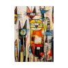 Colorful Abstract Cat Art Poster
