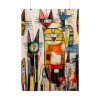 Colorful Abstract Cat Art Poster