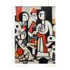 Abstract Crowd Contemporary Art Poster