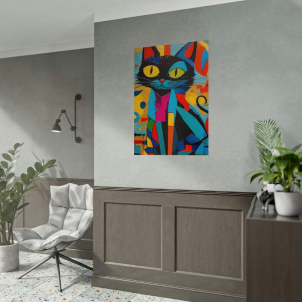 92411-377.jpg Cat Abstract Pop Art Print Poster