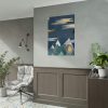 92411-422.jpg Mountains With a Silhouette Wolf Boho Style Poster