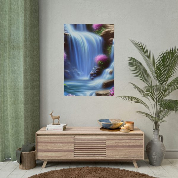 92411-43.jpg Waterfall in Blur Flow Style Poster