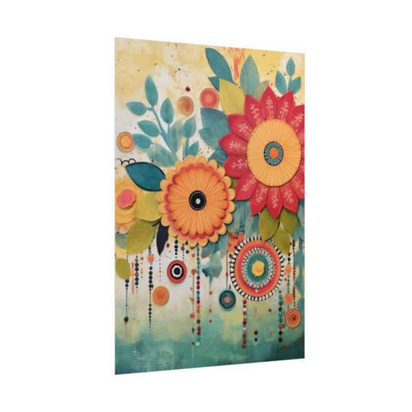 92411-445.jpg Whimsical Boho Style Flowers Poster
