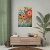 92411-446.jpg Whimsical Boho Style Flowers Poster