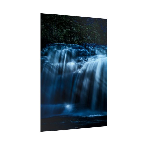 92411-57.jpg Waterfall at Night Poster