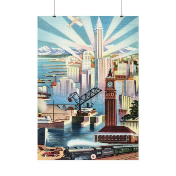 Seattle, Glamour City of Washington Poster