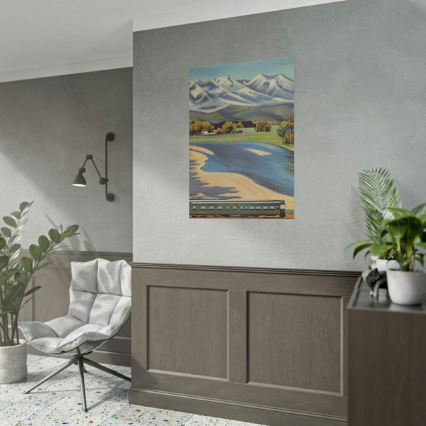 Crazy Mountain and Yellowstone River Poster