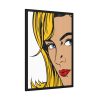 Woman Retro Pop Art Framed Poster