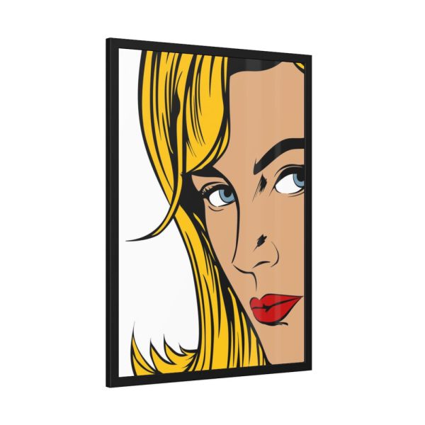 Woman Retro Pop Art Framed Poster