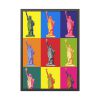 Statue Of Liberty Pop Art Framed Poster