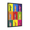 Statue Of Liberty Pop Art Framed Poster