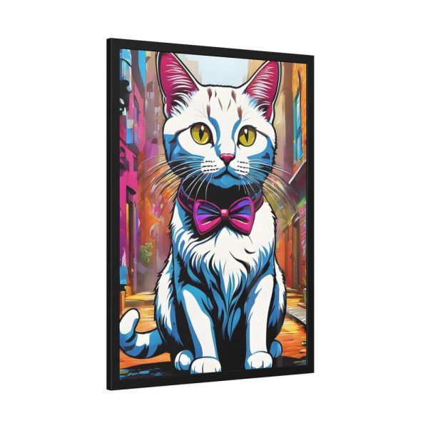 93830-117.jpg Cat Pop Art Illustration Graffiti I Framed Poster