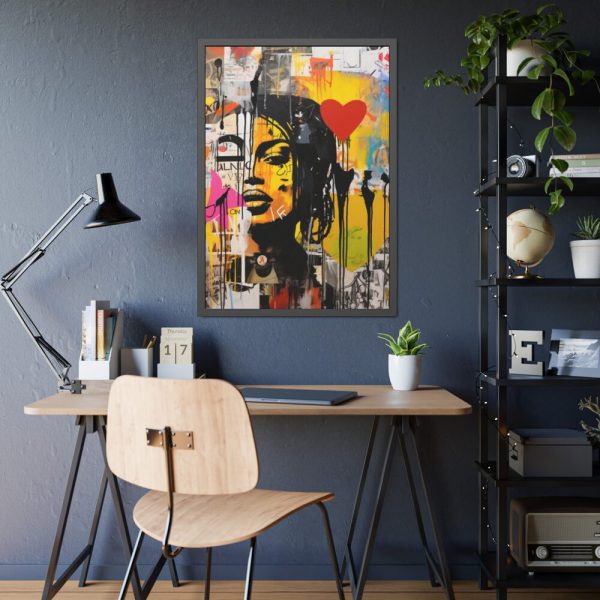 93830-122.jpg Valentine Graffiti Grunge Art Print Framed Poster