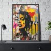 93830-123.jpg Valentine Graffiti Grunge Art Print Framed Poster