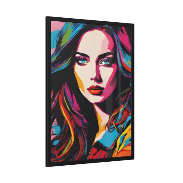 93830-125.jpg Pop Art Woman Portrait I Framed Poster